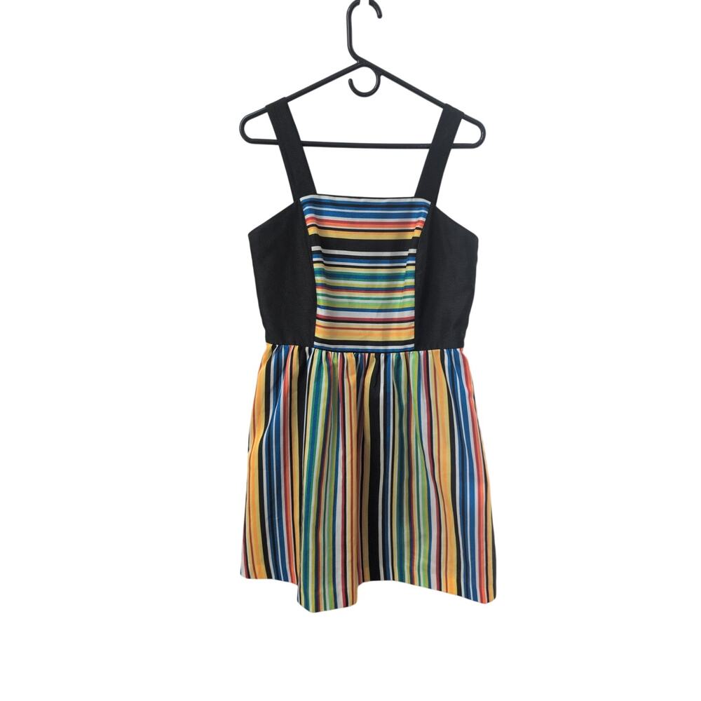 Kensie Black Multicolor Cocktail Dress Medium Back Zip Party Evening EUC - Picture 2 of 4